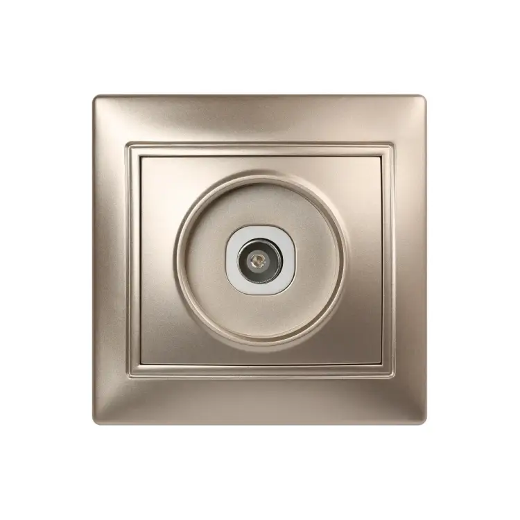 Одноместная телевизионная розетка Smartbuy Венера SBE-01c-S1-TV