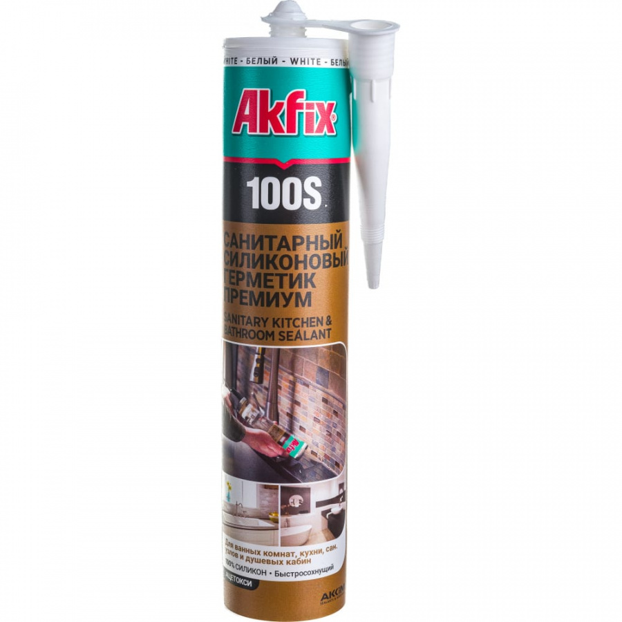 Санитарный герметик для кухни и ванной Akfix 100S