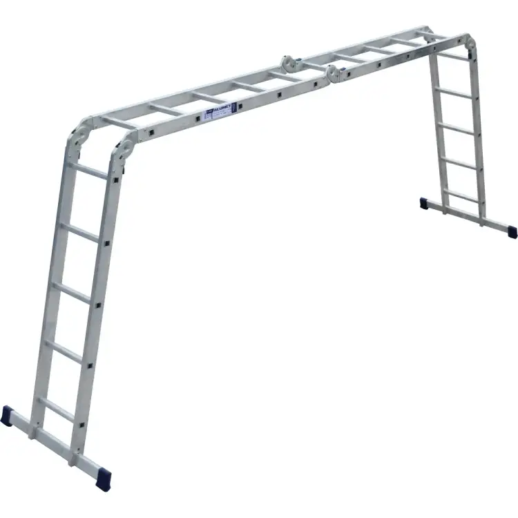 Алюминиевая шарнирная лестница Алюмет TL 4055