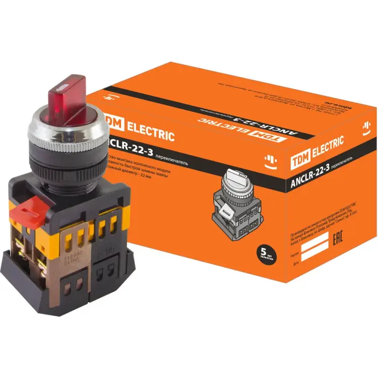 Переключатель TDM ELECTRIC ANCLR-22-3 SQ0703-0004