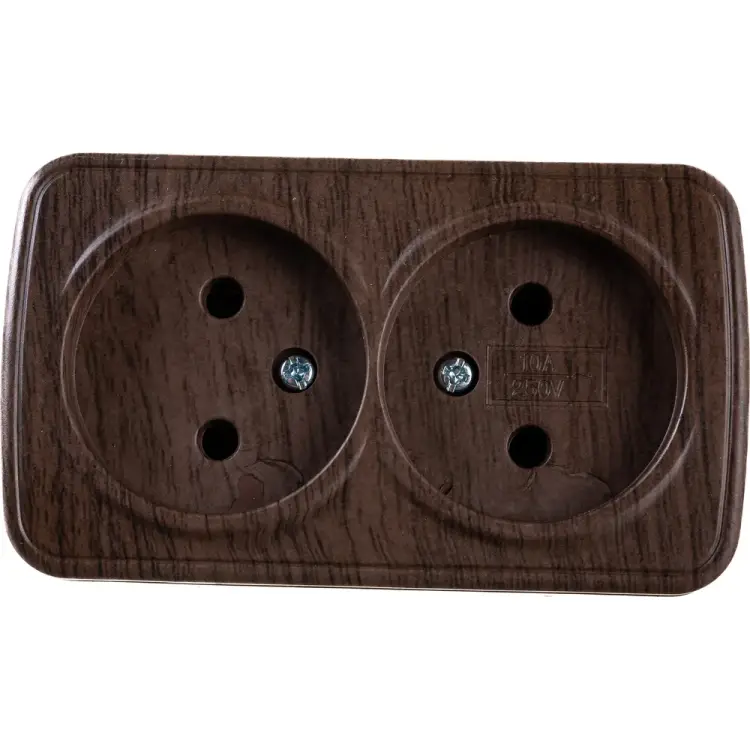 Двухместная розетка EKF Минск EGR10-102-40