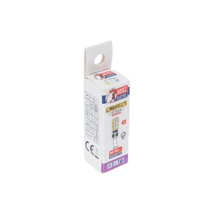 Светодиодная лампа HOROZ ELECTRIC Силиконовая MICRO-2 1.5W G4 6400K 220-240V 001-010-0002 HRZ00000045