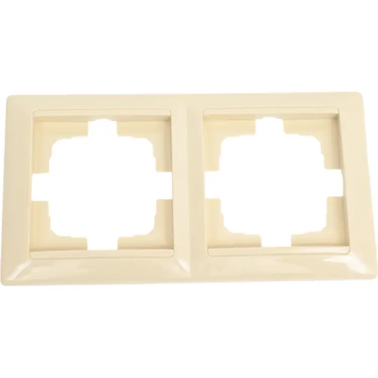 Двухместная рамка BYLECTRICA СТИЛЬ ЮЛИГ.735212.215 бежевый