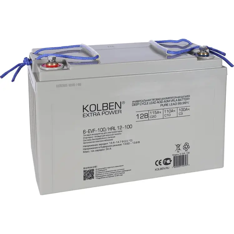 Тяговый аккумулятор KOLBEN 6-EVF-100 6-EVF-100_HRL-12-100