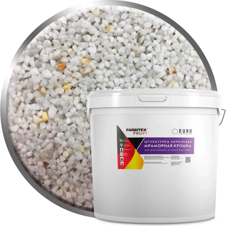 Крупнозернистая акриловая штукатурка Farbitex 4300011183