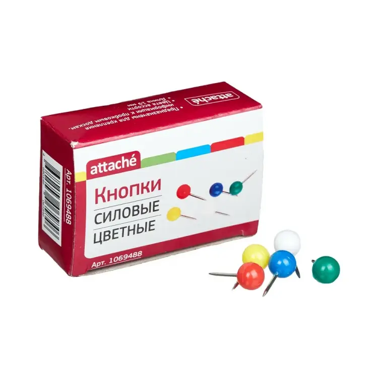 Силовые кнопки для пробковых досок Attache 1069488