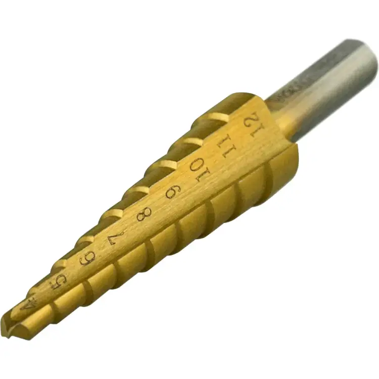 Ступенчатое сверло по металлу vertextools 4-12