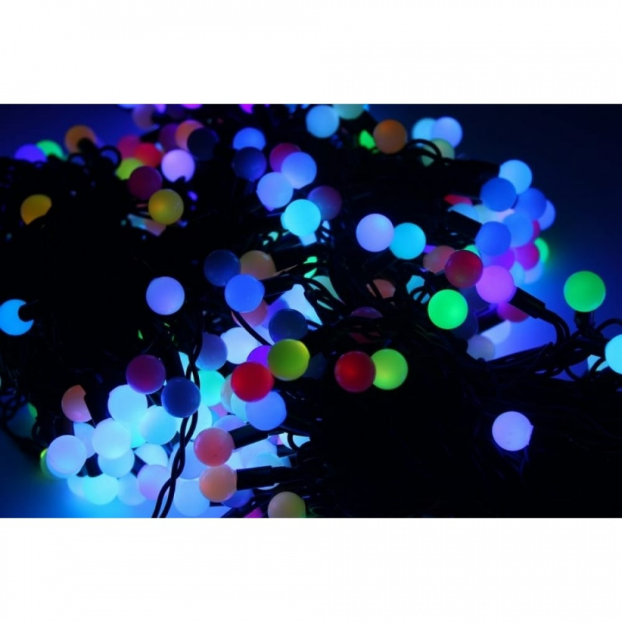 Гирлянда Neon-Night Клип лайт - мультиШАРИКИ 24В, 3 нити по 20 м, свечение с динамикой, 399LED RGB