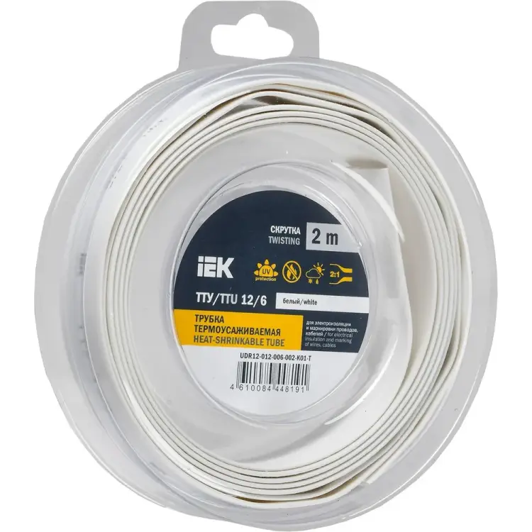 Термоусадочная трубка IEK ТТУ нг-ls UDR12-012-006-002-K01-T