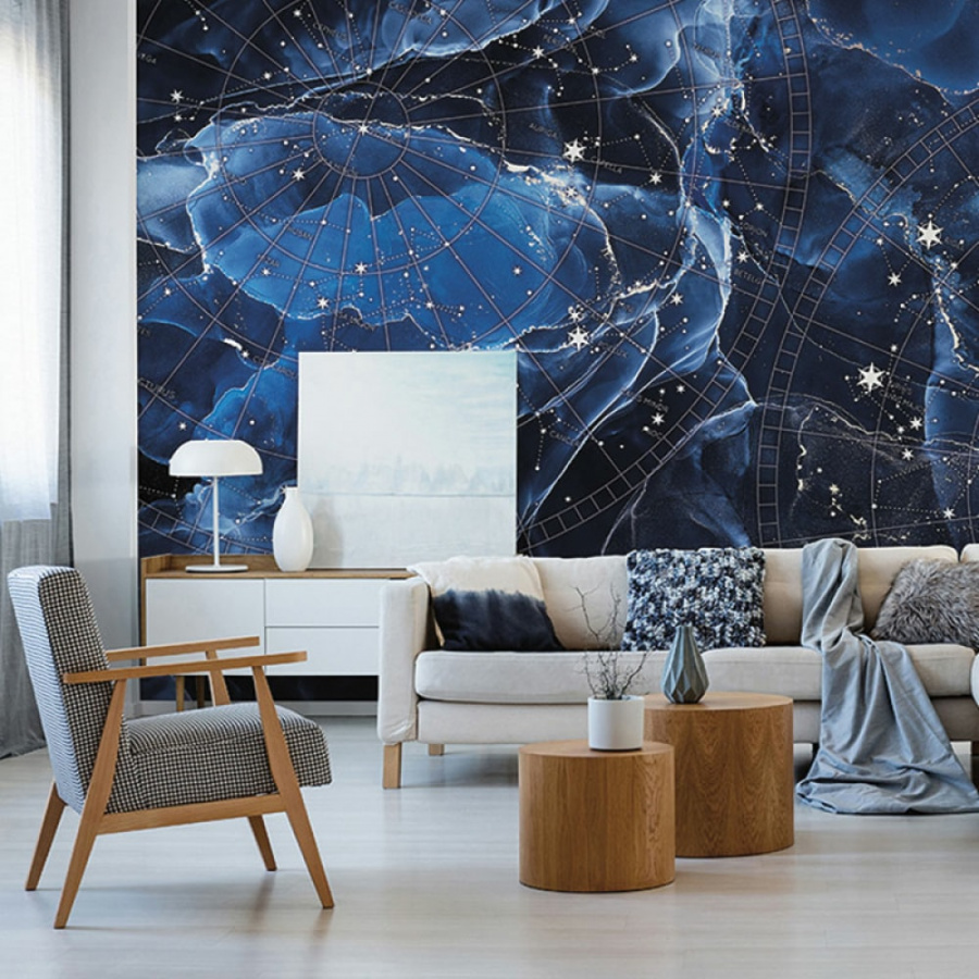Фотообои ООО Ортограф Constellations blue
