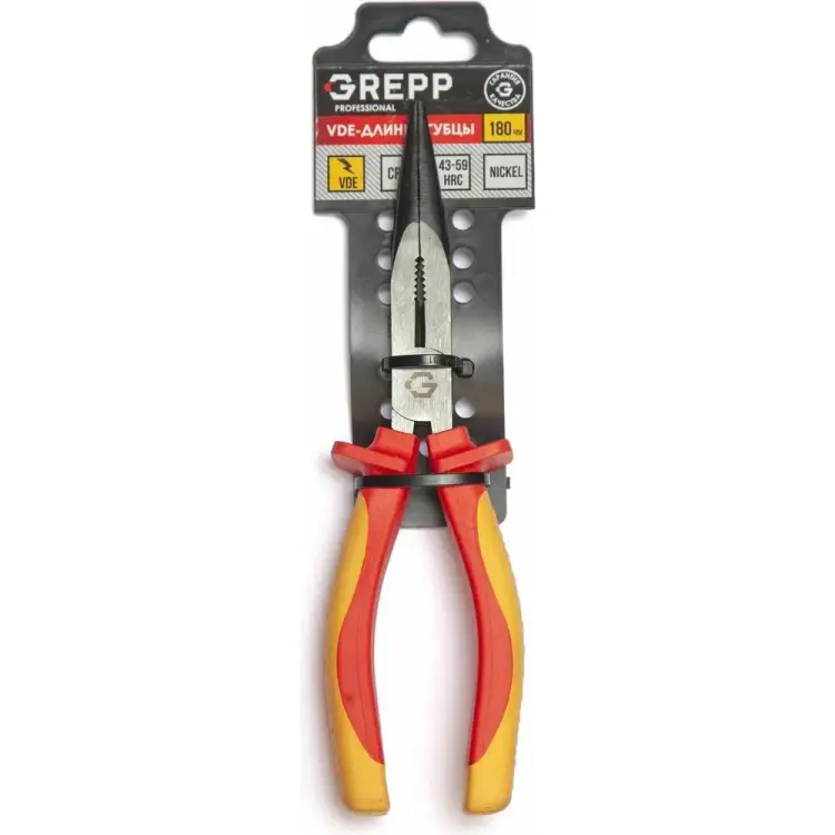 Диэлектрические силовые комбинированные длинногубцы GREPP GREPP 205-104 Диэлектрические силовые комбинированные длинногубцы GREPP GREPP 205-104