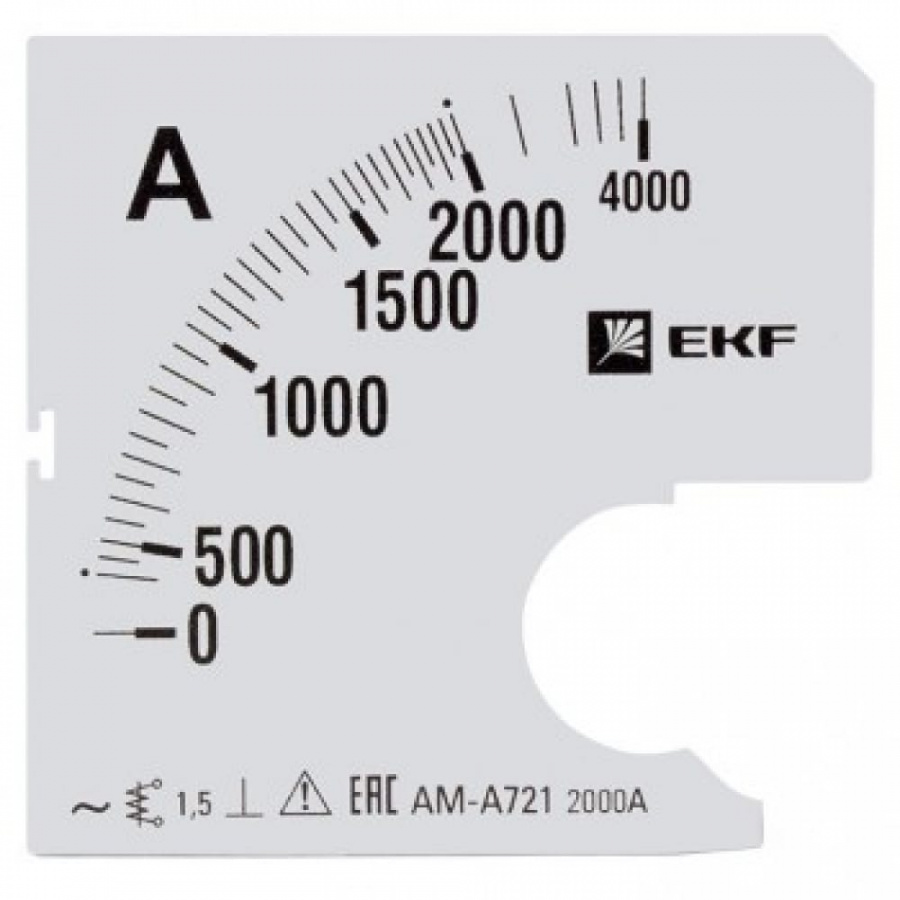 Сменная шкала для A721 EKF 2000/5А-1,5 PROxima