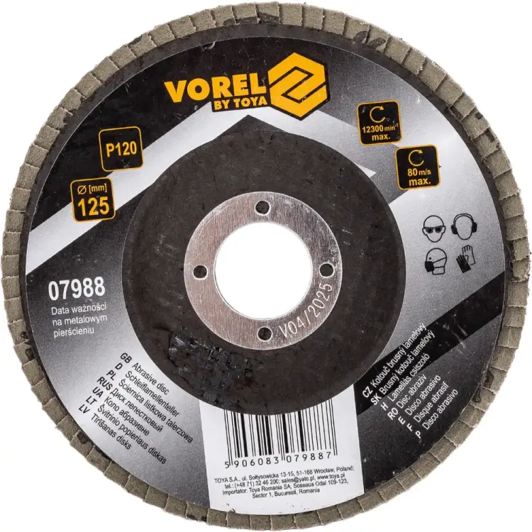 Лепестковый диск VOREL 07988 Лепестковый диск VOREL 07988
