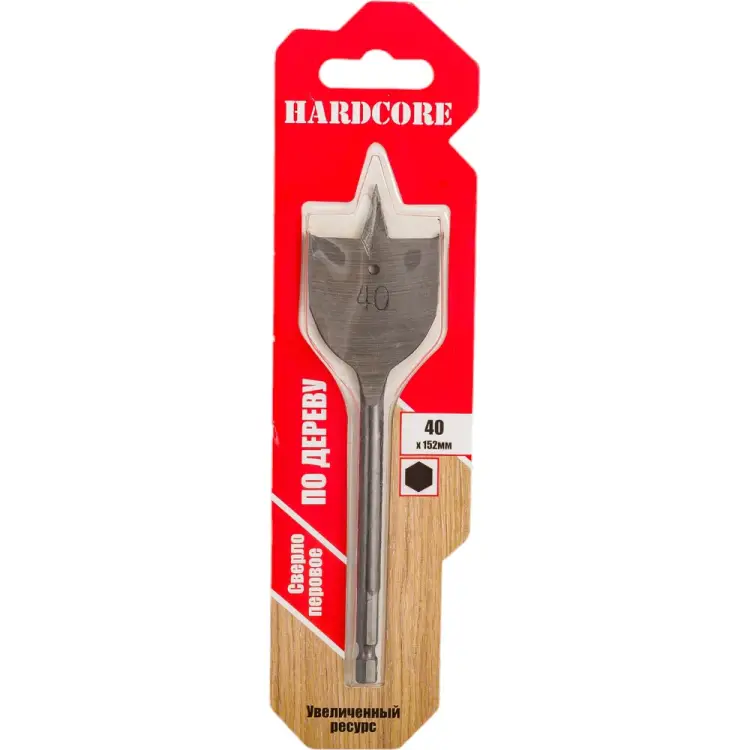 Перовое сверло по дереву Hardcore 164015