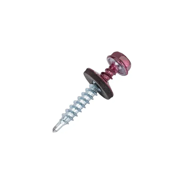 Кровельный саморез качественный крепеж 4,8/35 RAL300550 красное вино (50 шт.) 0200129