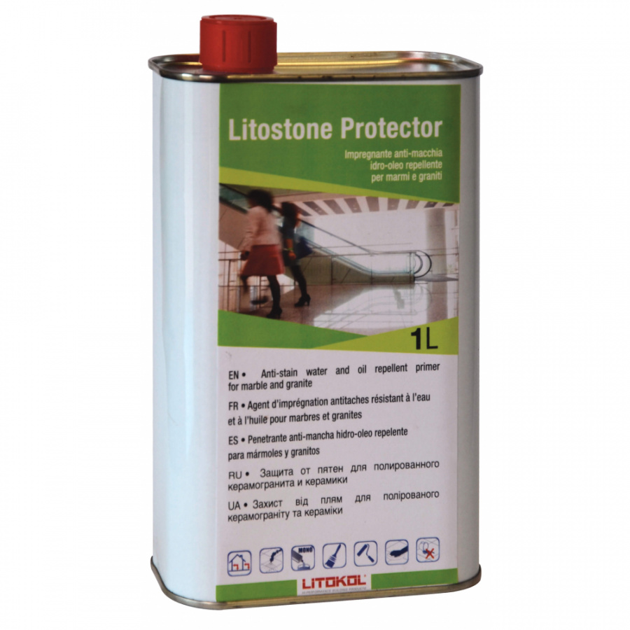 Защита от пятен мрамора и гранита LITOKOL LITOSTONE PROTECTOR