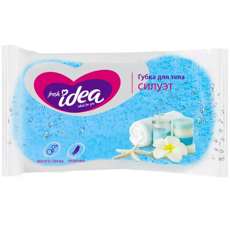 Банная губка Fresh idea Силуэт 226274 Банная губка Fresh idea Силуэт 226274