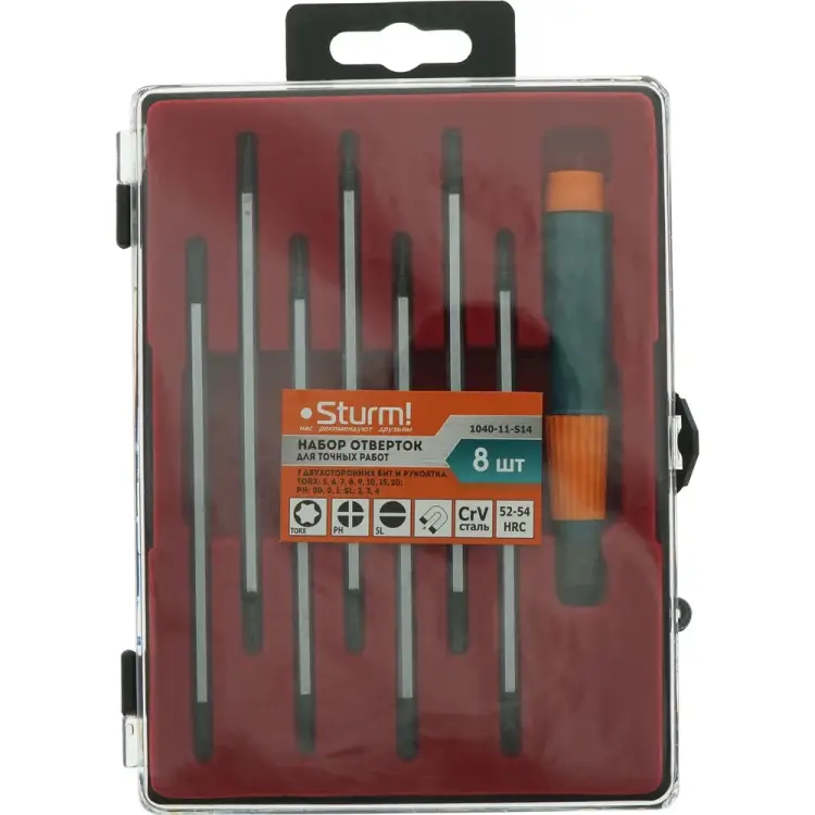 Набор отверток для точной механики Sturm 1040-11-S14 Набор отверток для точной механики Sturm 1040-11-S14