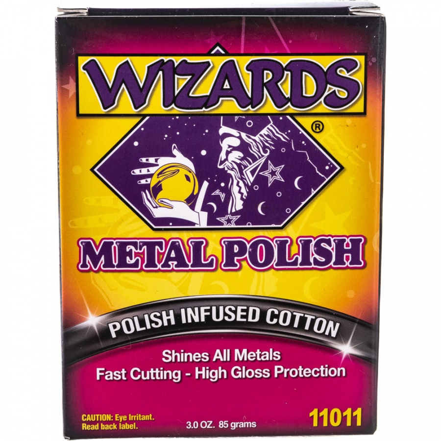 Вата для очистки металла WIZARDS Metal Polish