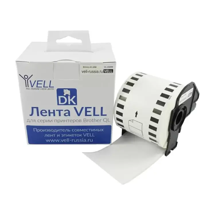 Лента Vell VL-B-DK 22205 Brother 320137