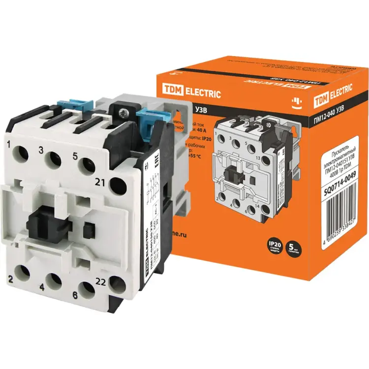 Электромагнитный пускатель TDM ELECTRIC ПМ12-040151 У3В SQ0714-0049