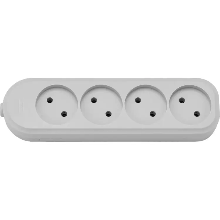 Четырехместная переносная розетка BYLECTRICA Р16-9181 серый