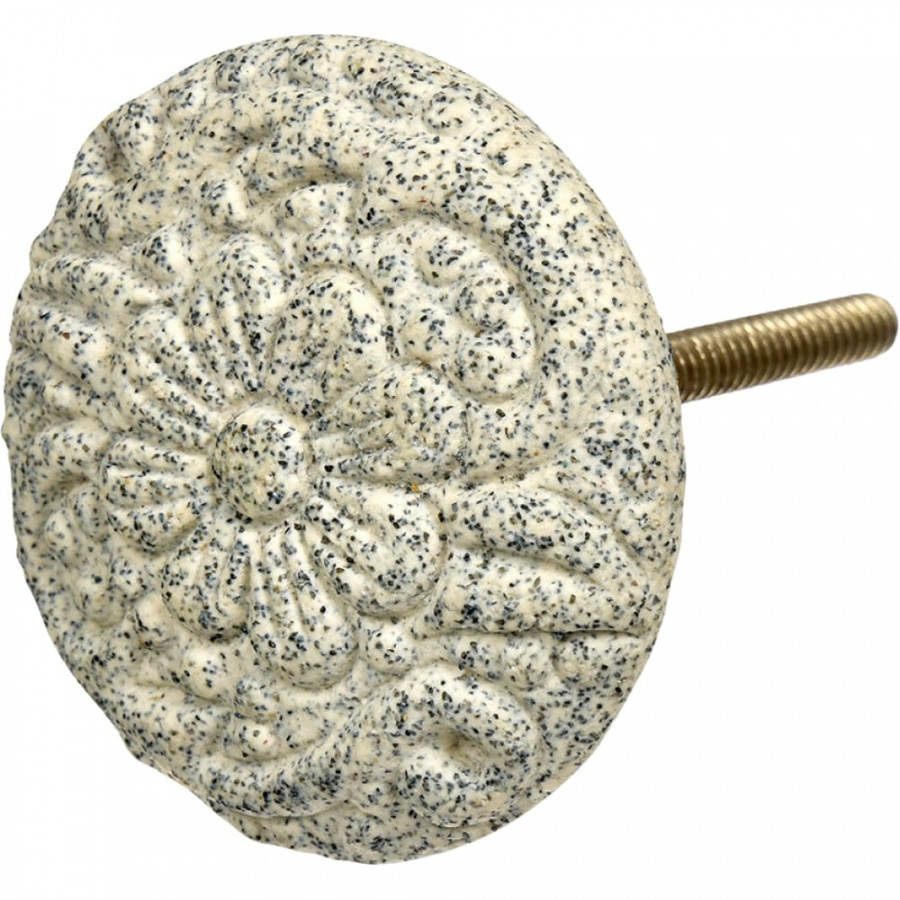 Керамическая ручка для мебели BlumenHaus Каменный цветок