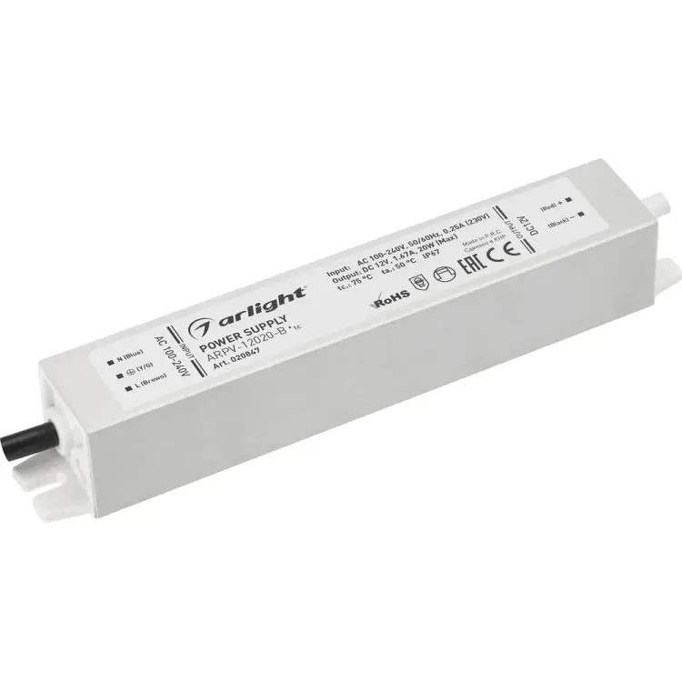 Блок питания Arlight ARPV-12020-B 020847 Блок питания Arlight ARPV-12020-B 020847