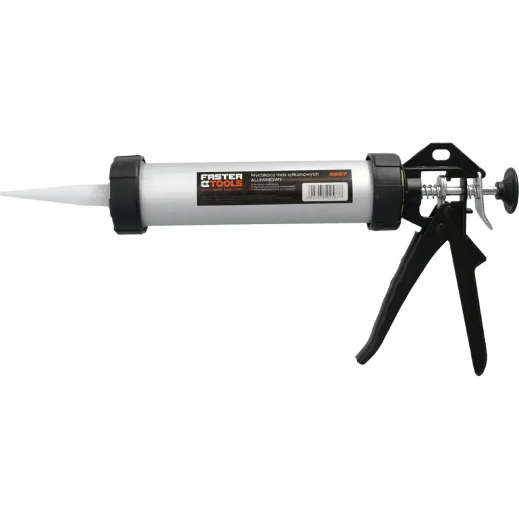 Алюминиевый пистолет для силиконового герметика FASTER TOOLS 2567 Алюминиевый пистолет для силиконового герметика FASTER TOOLS 2567