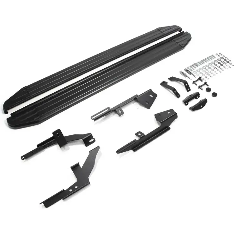 Автомобильные пороги для Lada Xray 2015-н.в. Rival Premium-Black A173ALB.6002.1