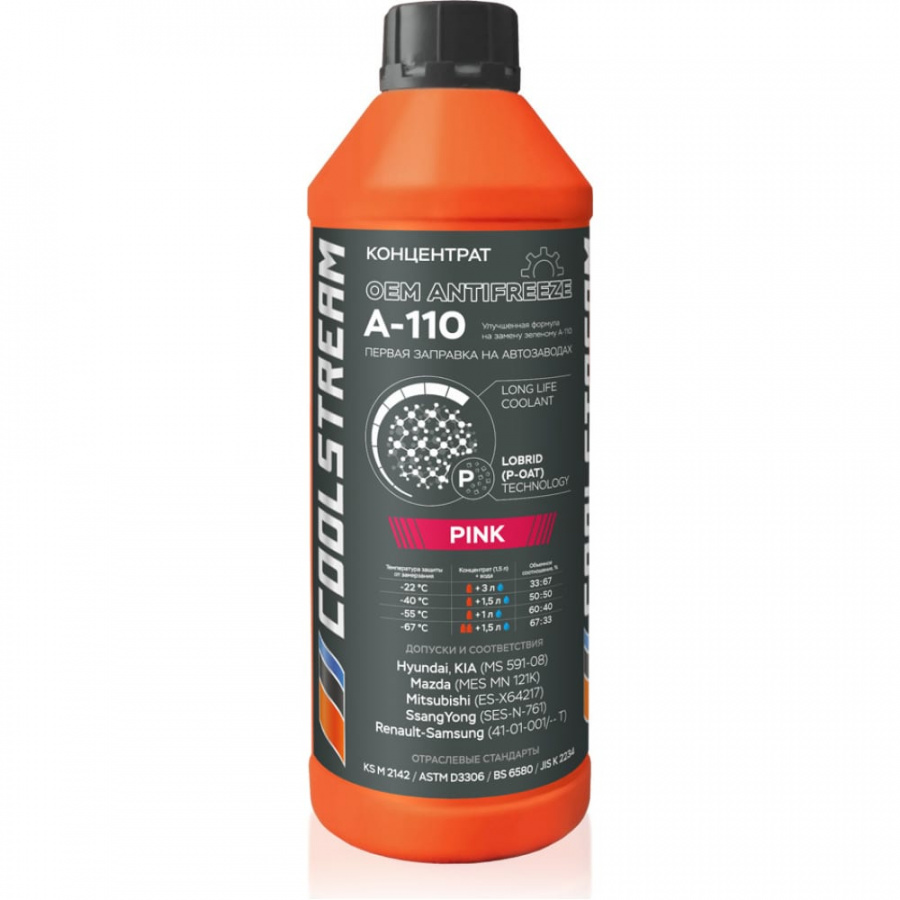 Концентрат антифриза CoolStream А-110 Pink C
