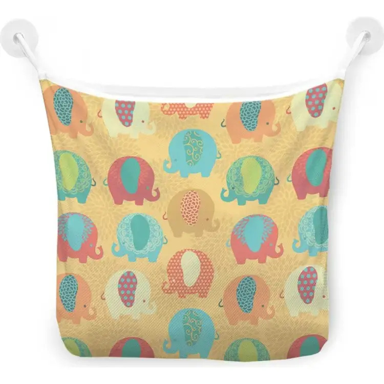 Настенная сетка-органайзер для ванной для игрушек JOYARTY Яркие слоники tgb_47619