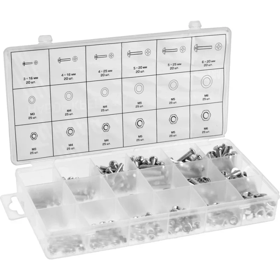 Набор винтов гаек шайб ТУНДРА krep 2919814