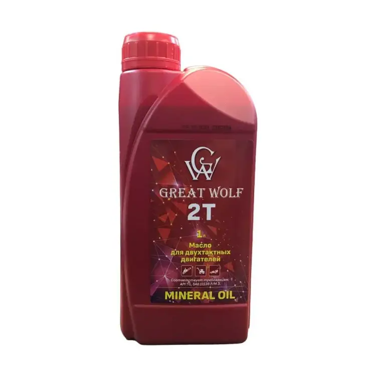 Масло для двухтактных двигателей Great Wolf 2t mineral oil (1л) GWM-T2/1