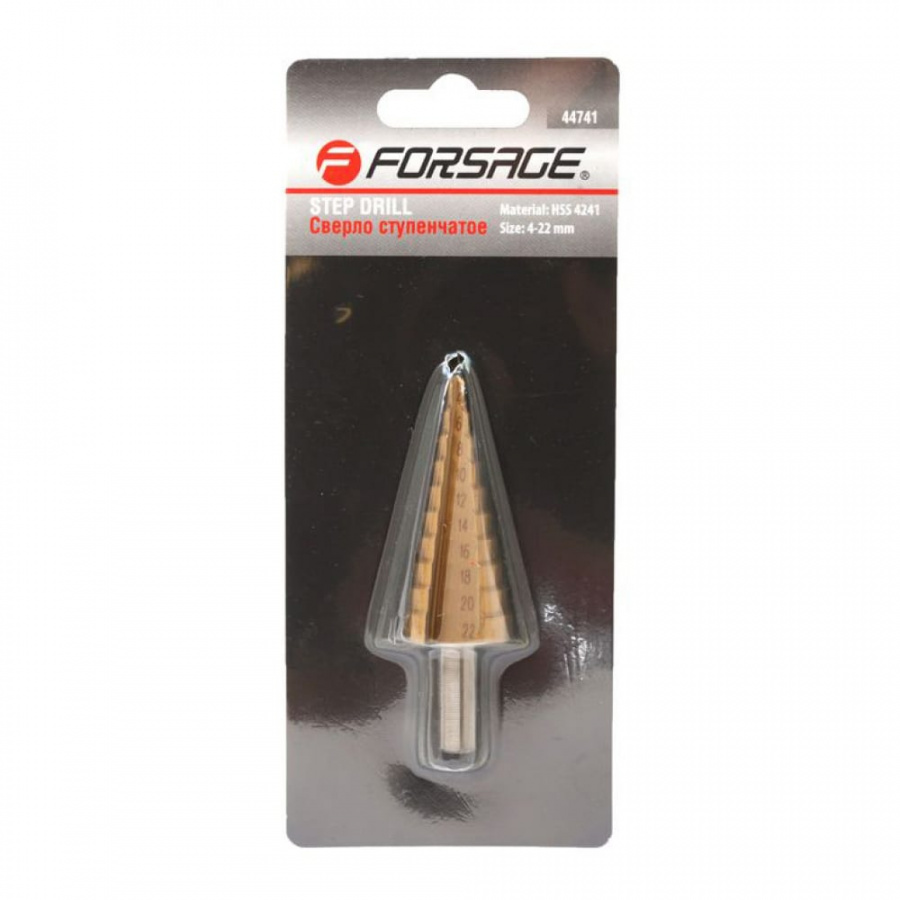 Ступенчатое сверло Forsage F-44741