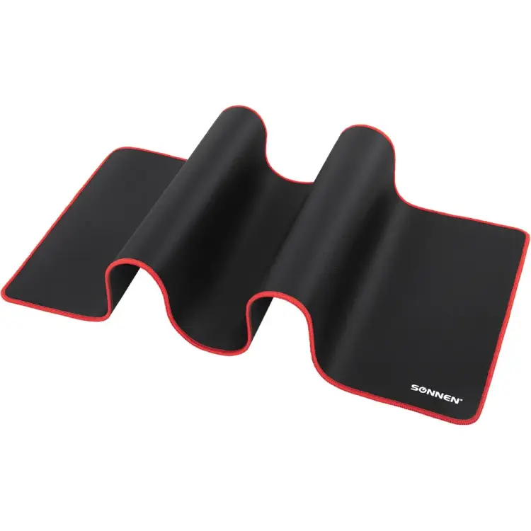 Компьютерный коврик для мыши и клавиатуры SONNEN BLACK TITAN XL 513615