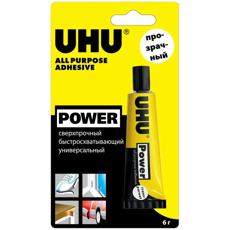 Универсальный контактный прозрачный клей UHU KRAFT 45083/В