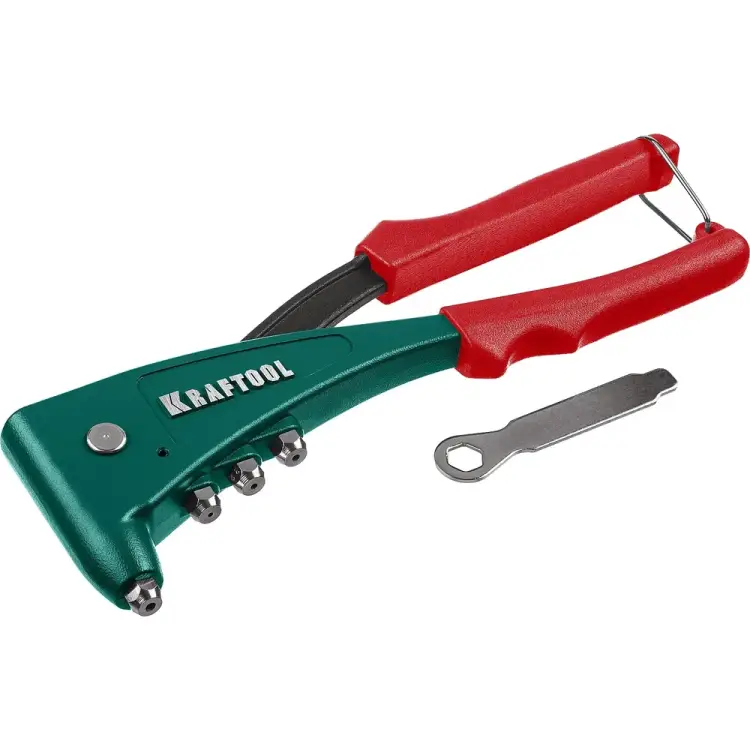 Заклепочник для заклёпок d=2.4-4.8 мм - алюминий и сталь, =2.4-4.0 - нержавеющая сталь KRAFTOOL X-5F 31173_z01 Заклепочник для заклёпок d=2.4-4.8 мм - алюминий и сталь, =2.4-4.0 - нержавеющая сталь KRAFTOOL X-5F 31173_z01