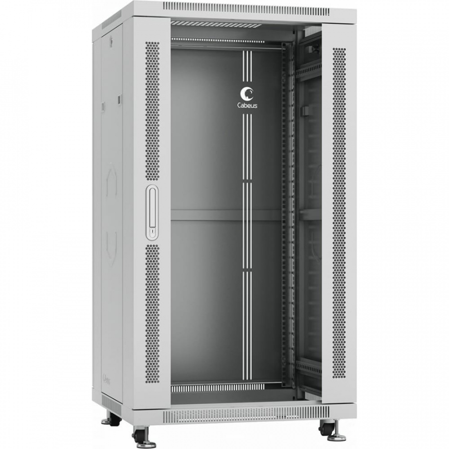Напольный монтажный телекоммуникационный шкаф для оборудования 22U Cabeus SH-05C-22U60/80