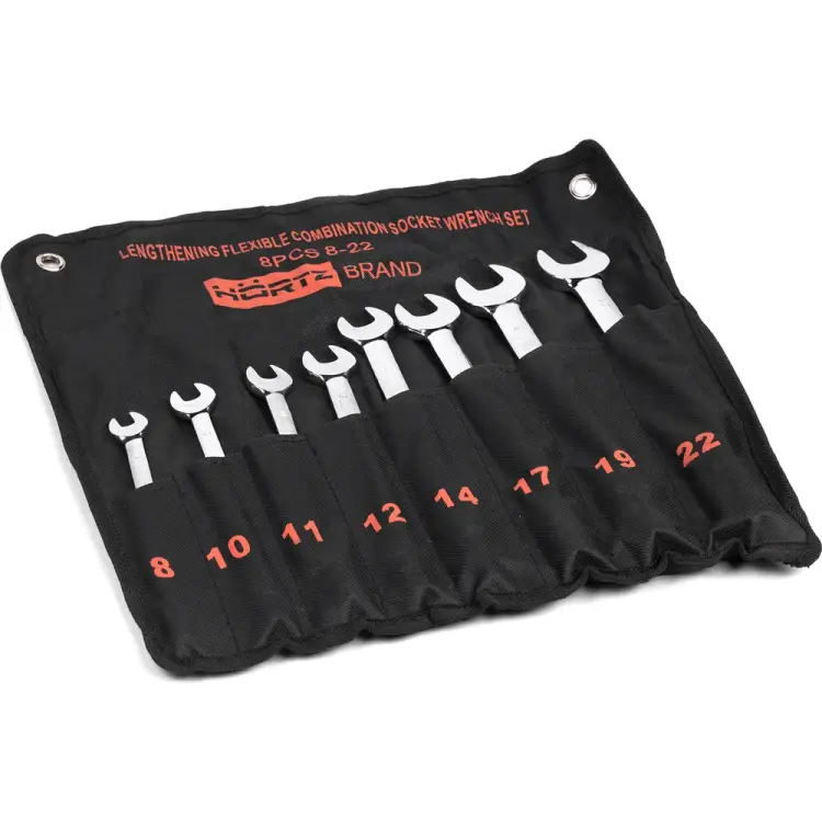 Набор торцевых шарнирных ключей HORTZ 121368