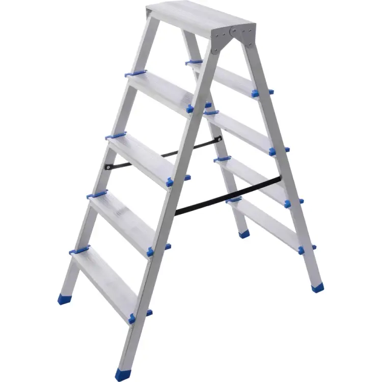 Двухсторонняя алюминиевая стремянка STAIRS AS205 Двухсторонняя алюминиевая стремянка STAIRS AS205