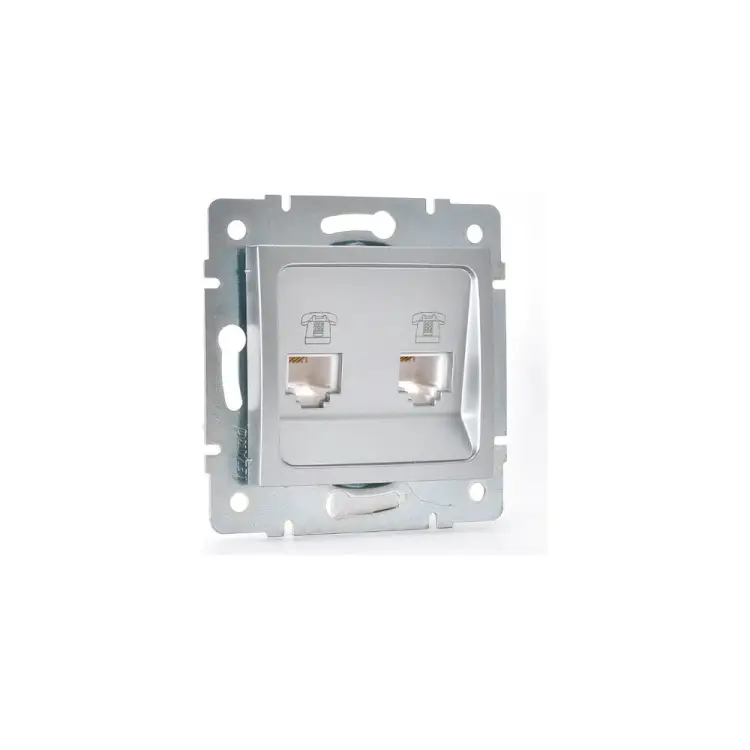 Двойная телефонная розетка Lezard KARINA 707-4388-138