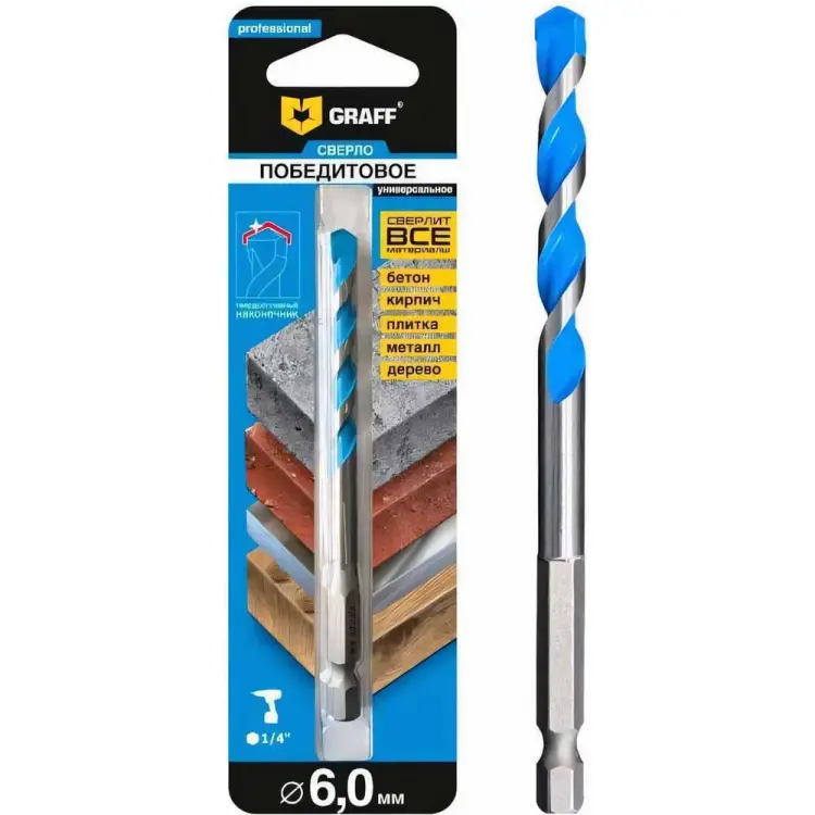 Победитовое сверло GRAFF 68650