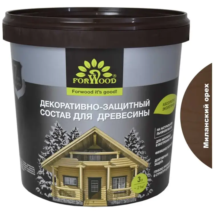 Декоративно-защитный состав для древесины Forwood ВДПФ-1601 4630058024411