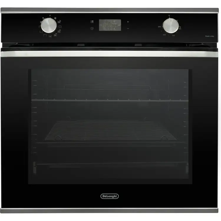 Многофункциональный электрический духовой шкаф DeLonghi nsm 11 nl rus, 60 см, черный, конвекция, гриль, booster, поддержка паром, телескопические направляющ К000000000136 Многофункциональный электрический духовой шкаф DeLonghi nsm 11 nl rus, 60 см, черный, конвекция, гриль, booster, поддержка паром, телескопические направляющ К000000000136