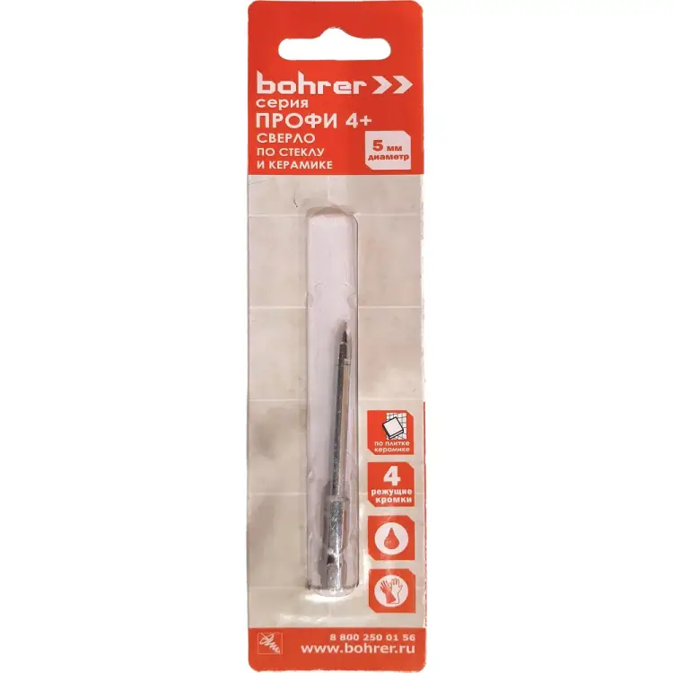 Сверло по стеклу и керамике Bohrer Профи 4+ 32040050