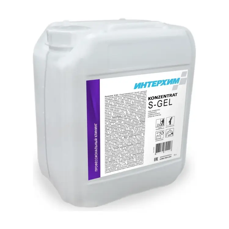 Гель-концентрат усиленного универсального средства очистки ИНТЕРХИМ 5 л kn00250