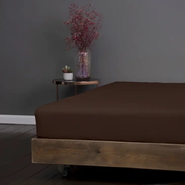 Простыня на резинке KUPU-KUPU VIOLETT KPM-90/шоколад