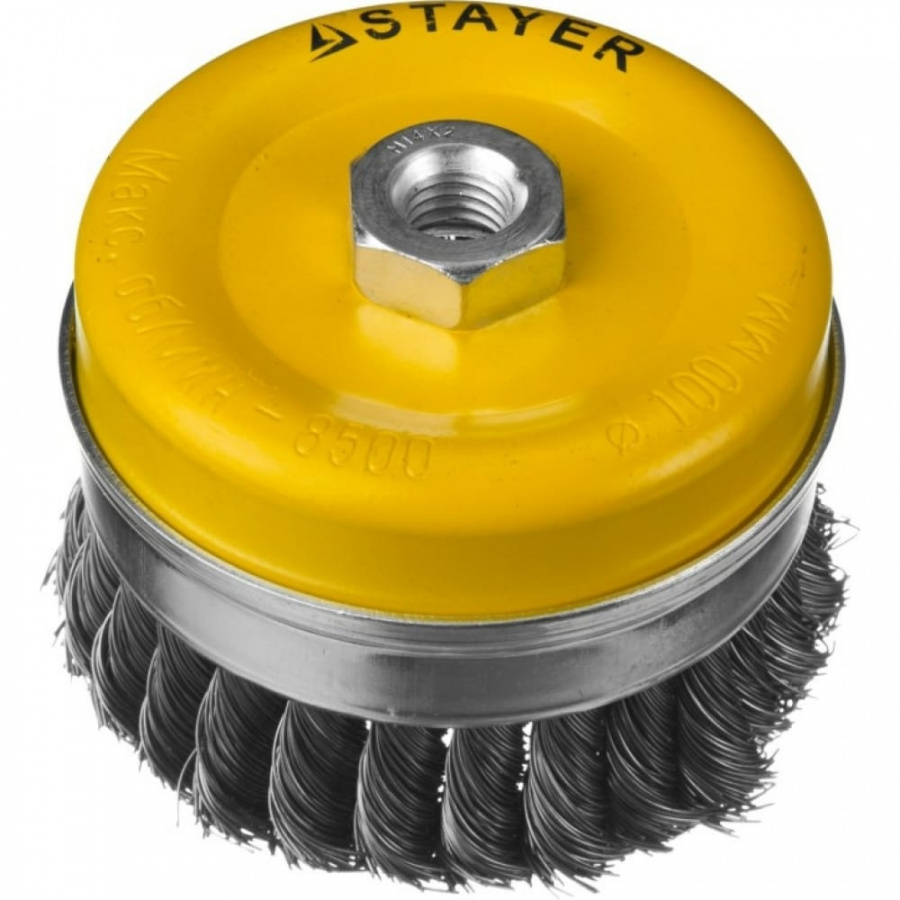 Усиленная чашечная щетка для ушм STAYER PROFESSIONAL