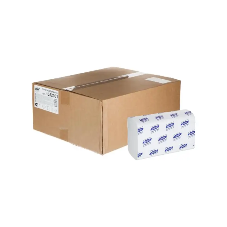 Бумажные 1-слойные полотенца для диспенсеров Luscan Economy 1052061 Бумажные 1-слойные полотенца для диспенсеров Luscan Economy 1052061